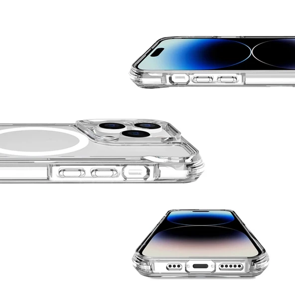 Apple iPhone 13 Pro Kılıf Zore M-safe Şarj Özellikli T-Max M-safe Kapak - 7