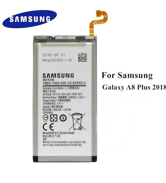Samsung Galaxy A8 Plus 2018 Pil Batarya A730 EB-BA730ABE - Resim 4