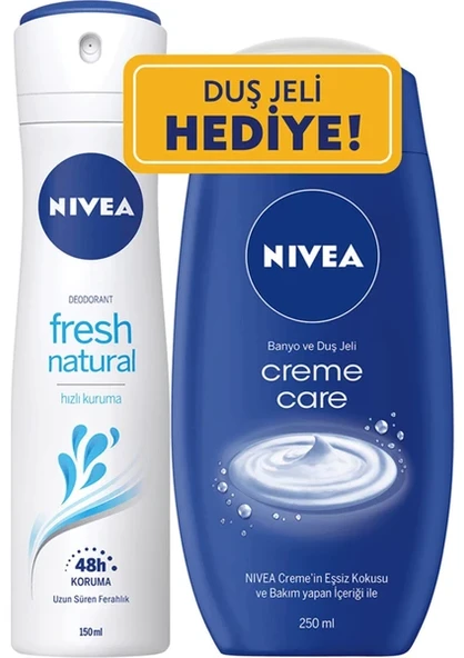 Nivea Kadın Deodorant 150 ml ve Duş Jeli 250 ml Seti