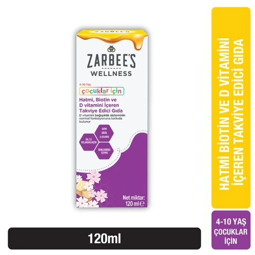 Zarbee'S Wellness Hatmı Bıotın D Vıtamını 120 M