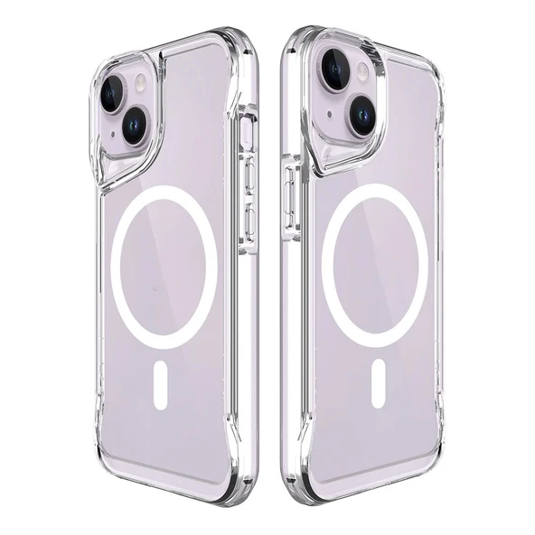 Apple iPhone 15 Plus Kılıf Zore M-safe Şarj Özellikli T-Max M-safe Kapak - Resim 8