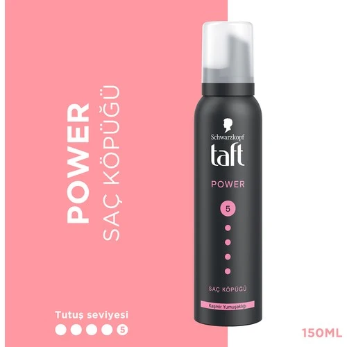 Taft Saç Köpüğü No:5 Power Kasmır 150Ml