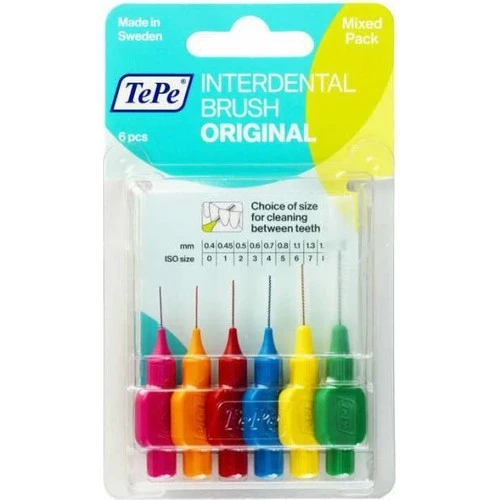 Tepe Blister Arayüz Fırçası Orjinal Karışık Set 6'Lı T186