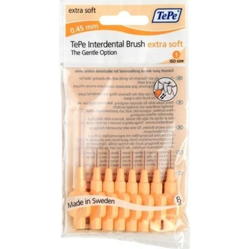 Tepe Extra Soft Arayüz Fırçası Turuncu 0.45Mm 8'Li T111