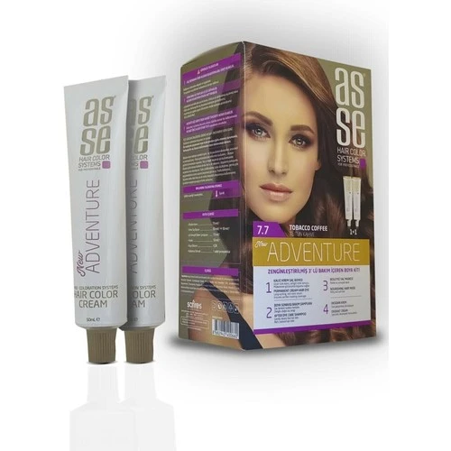 Asse Adventure Set Boya No:7.7 Tütün Kahve 50 Ml+50 Ml