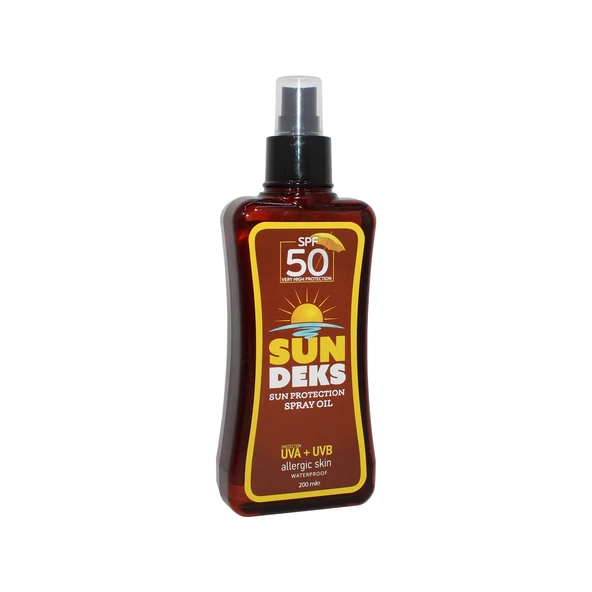 Sundeks Spf 50 Güneş Koruyucu Yağ 200 Ml