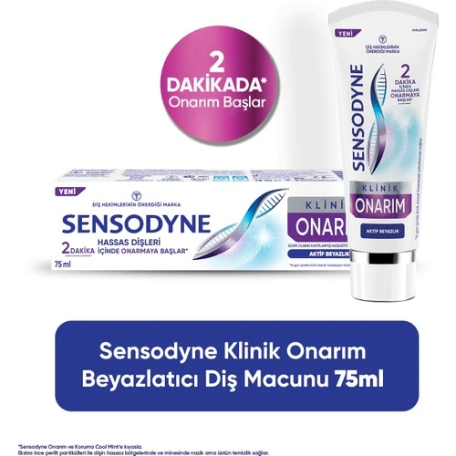 Sensodyne Klınık Onarım Aktıf Beyazlık 75 Ml