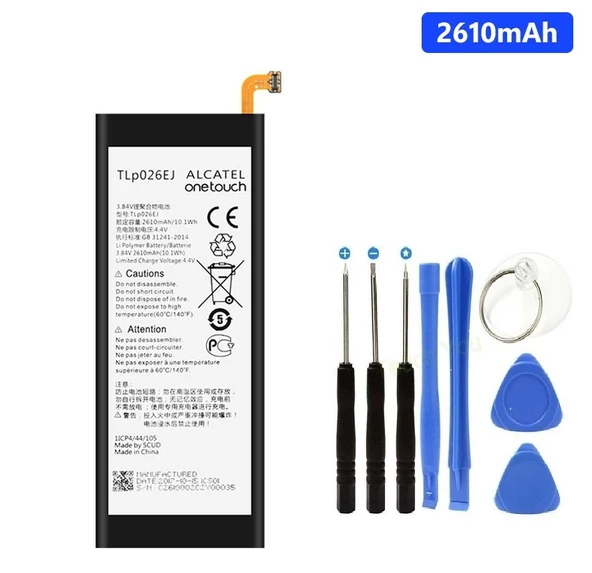 Alcatel İdol 4 6055K Pil Batarya TLp026EJ ve Tamir seti ürün görseli