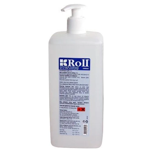 Roll Antiseptik Solüsyon El & Cilt Antiseptiği 1000Ml