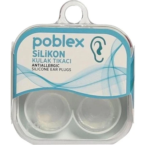 Poblex Silikon Kulak Tıkacı 2 Adet
