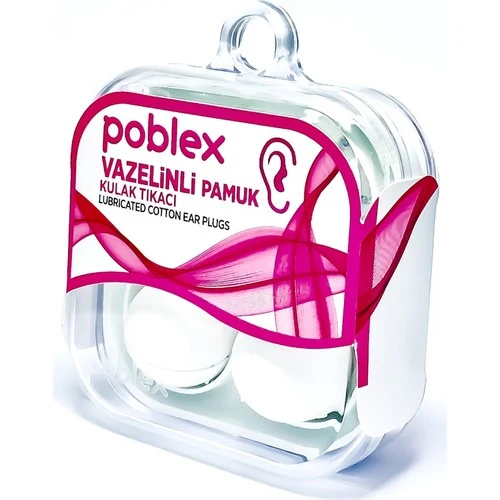 Poblex Vazelin Kulak Tıkacı 2 Adet