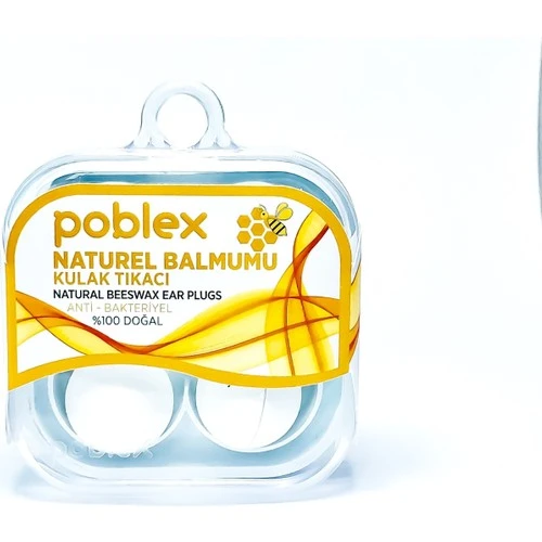 Poblex Naturel Balmumlu Kulak Tıkacı 4 Adet