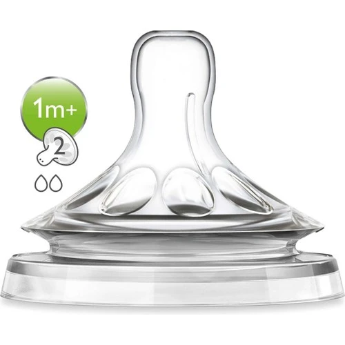 Avent Scf042/27 Biberon Emziği Naturel 1M+ 2 Li
