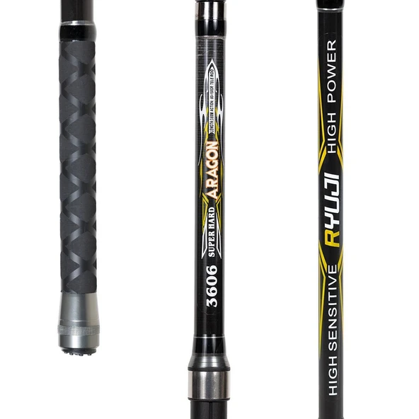 Ryuji Aragon 360 cm 50-150g Atarlı Karbon Teleskopik Kamış - Resim 2