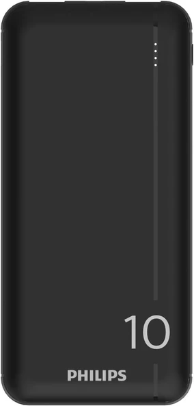 Philips DLP1812PB 10.000 mAh Powerbank 2xUSB-A 2.1A, USB-C Çıkış, PD- Siyah