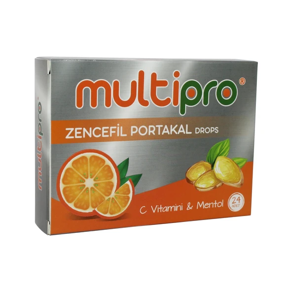 Multıpro Zencefıl Portakal Drops 24 Adet