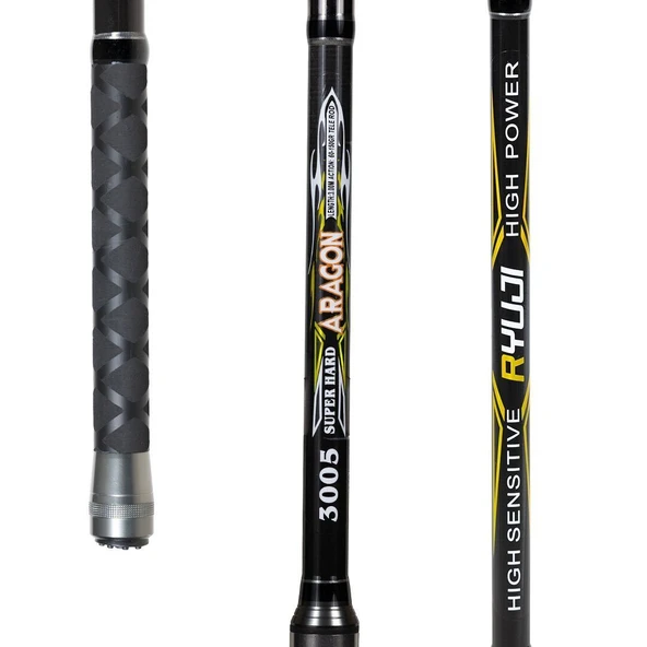Ryuji Aragon 300 cm 50-150g Atarlı Karbon Teleskopik Kamış - Resim 2