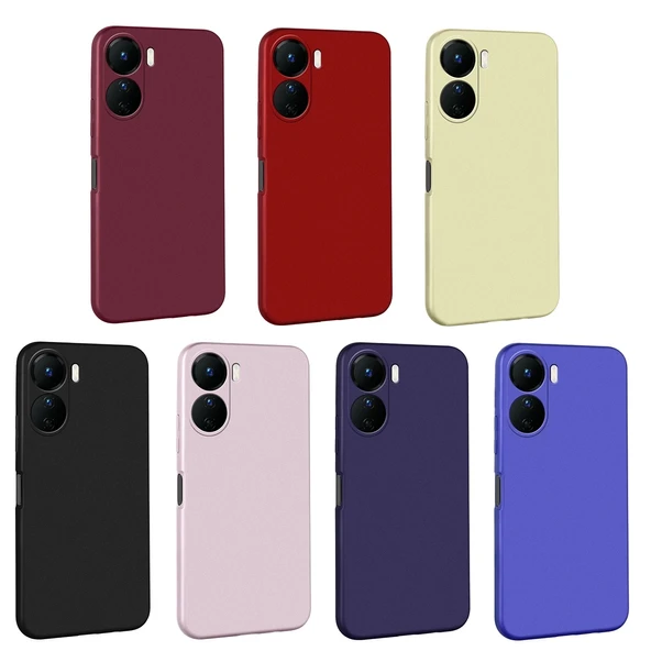 Vivo Y16 Kılıf Zore Premier Silikon Kapak - Resim 2