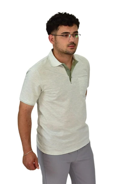 Erkek Polo Yaka Düğmeli Tişört t-224 BGL-ST04590 - Resim 10