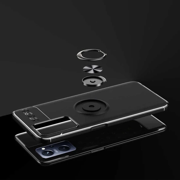 Oppo A76 Kılıf Zore Ravel Silikon Kapak - 4