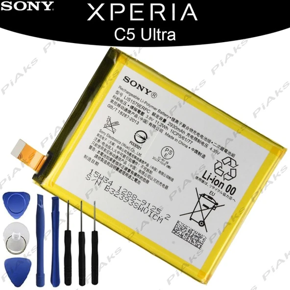 Sony Xperia Z3+ Z4/C5 /C5 Ultra Pil Batarya ve Tamir Seti LIS1579ERPC - Resim 2