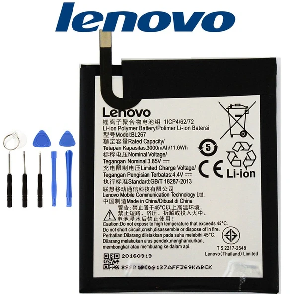 Lenovo K6 K33A48 BL267 Batarya Pil ve Tamir Seti - Resim 2