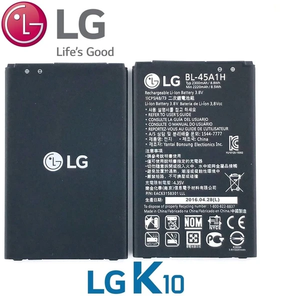 Lg K10  Batarya Pil BL-45A1H - Resim 2