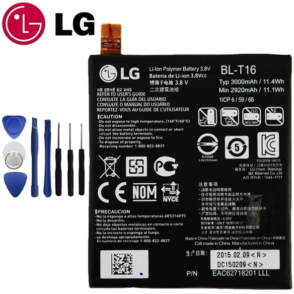 Lg G Flex 2 Batarya Pil BL-T16 H955 Tamir Seti İTHAL - Resim 2