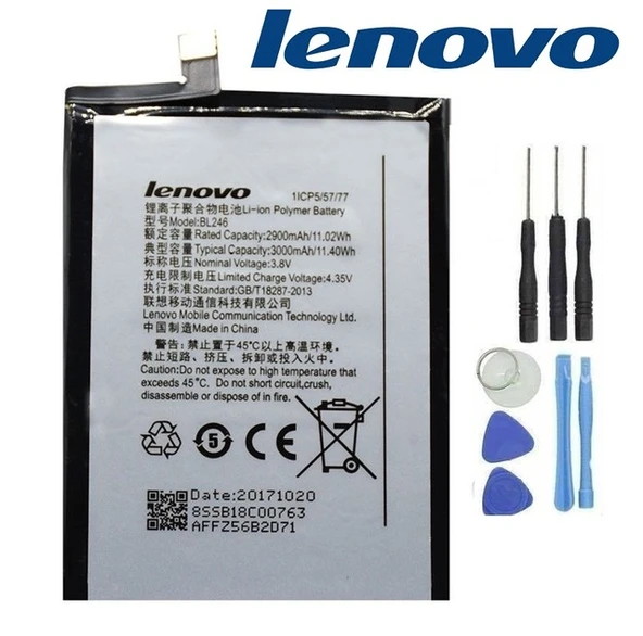 Lenovo Vibe Max Z90 Pil Batarya BL246 ve Tamir Seti - Resim 2