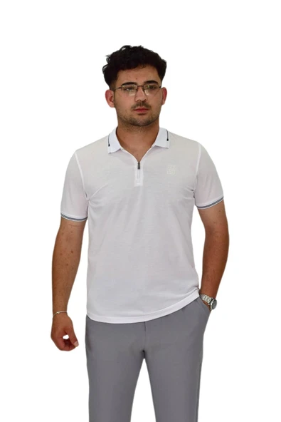 Erkek Polo Yaka Fermuarlı Tişört T237 BGL-ST04593 ürün görseli