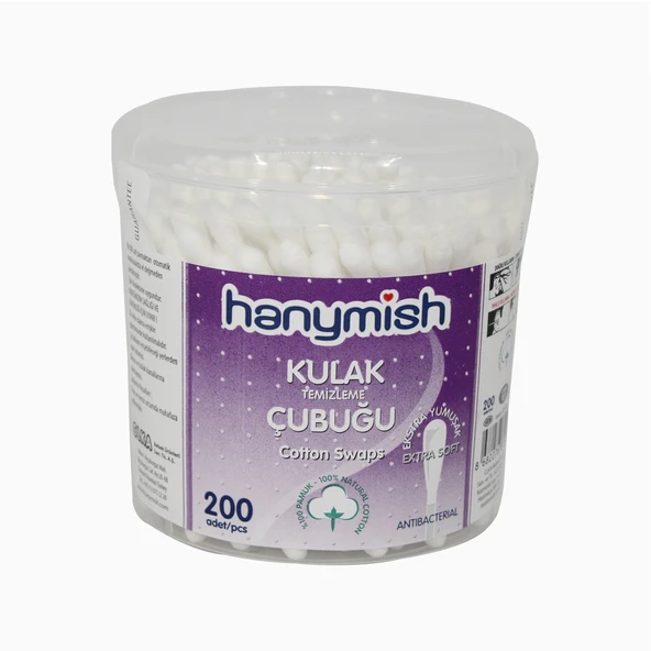 Hanymısh 921 Pamuklu Kulak Çubuğu 200 Adet