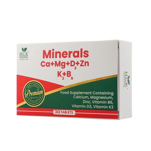 Hck Natural Multimineral Ca+Mg+D3+Zn+K2+ B6 30 Blister