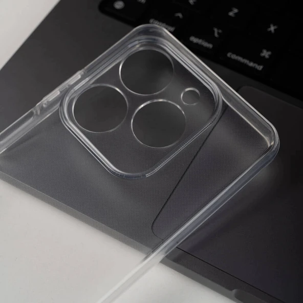 Tecno Spark 20 Kılıf Zore 2mm Anti Shock Silikon - Resim 3