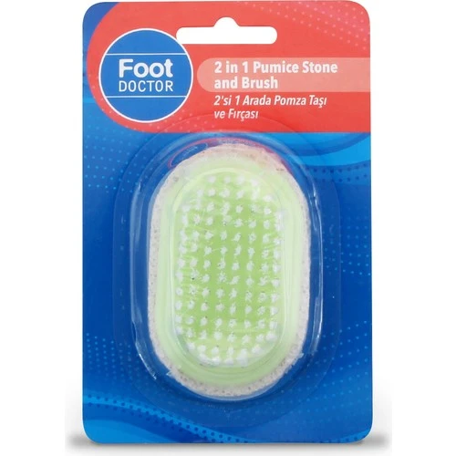Foot Doctor 2'Si 1 Arada Pomza Taşı Ve Fırçası (Fd.047)