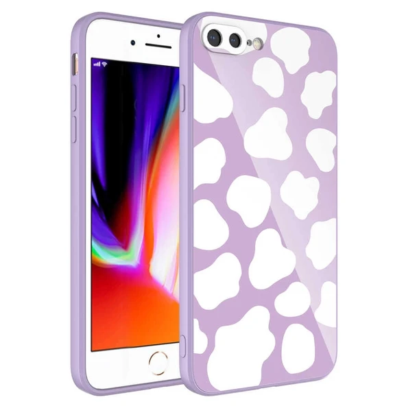 Apple iPhone 8 Plus Kılıf Kamera Korumalı Desenli Sert Silikon Zore Epoksi Kapak - 1