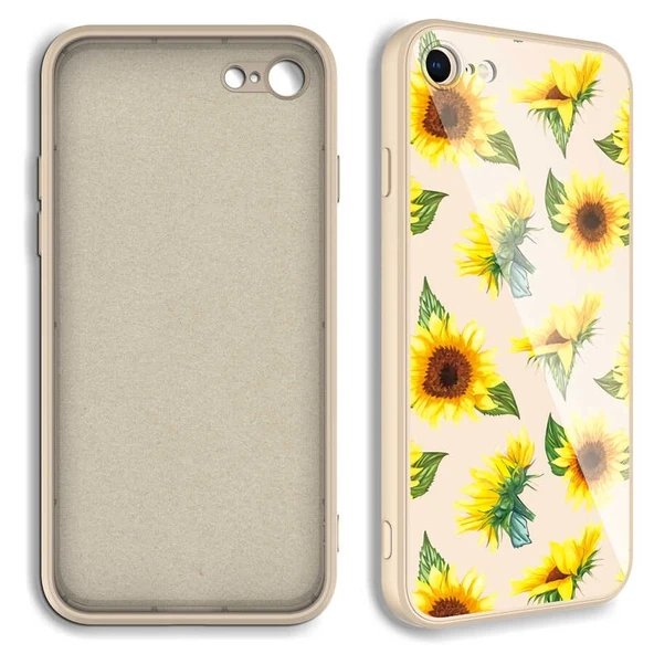 Apple iPhone SE 2022 Kılıf Kamera Korumalı Desenli Sert Silikon Zore Epoksi Kapak - Resim 2