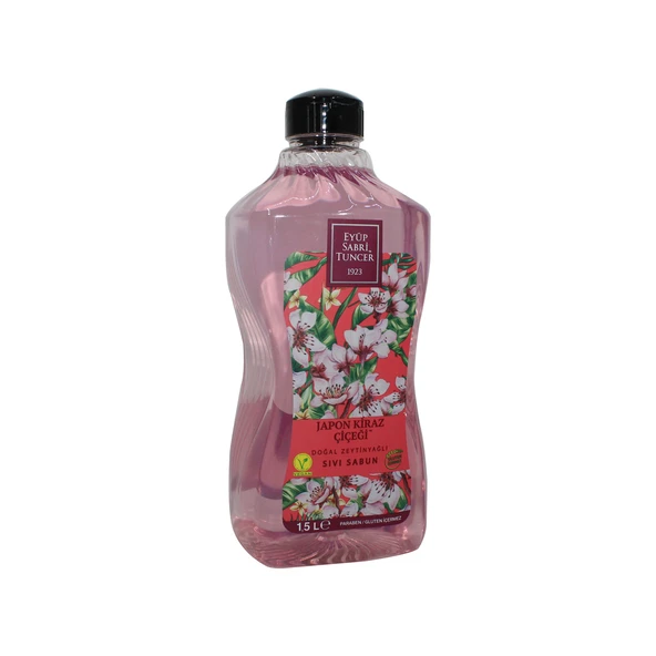 Eyüp Sabri Sivi Sabun Dogal Zeytinyagli Japon Kiraz Cicegi 1,5 L Pet Sise