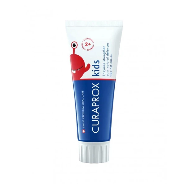 Curaprox Enzycal Kids Diş Macunu Çilekli 60 ml 950 PPM 2 yaş üzeri