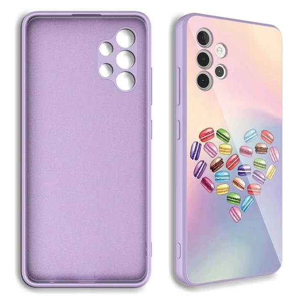 Galaxy A32 4G Kılıf Kamera Korumalı Desenli Sert Silikon Zore Epoksi Kapak - 2