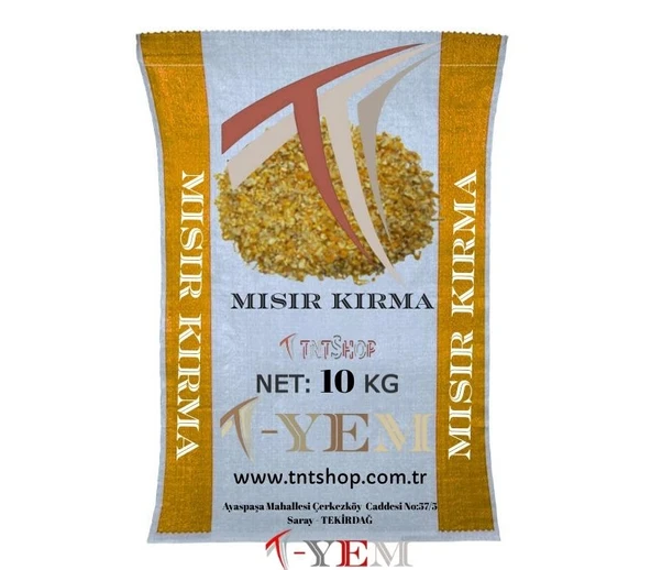 T-YEM Mısır Kırma 10 Kg - Besi Hayvanları ve Kanatlılar İçin Yüksek Verimli Yem