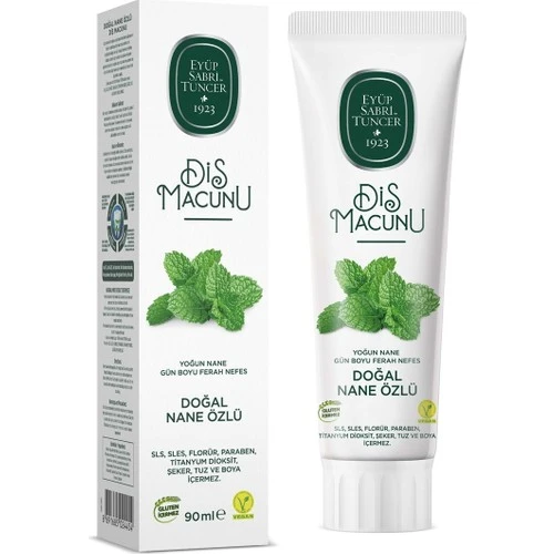 Eyüp Sabri Doğal Nane Özlü Diş Macunu 90 Ml