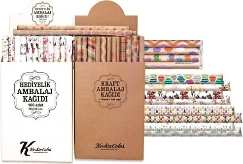 Keskin Color Ambalaj Kağıdı Pastel Tekli Rulo 70x100 100350-99-100-LI-STD