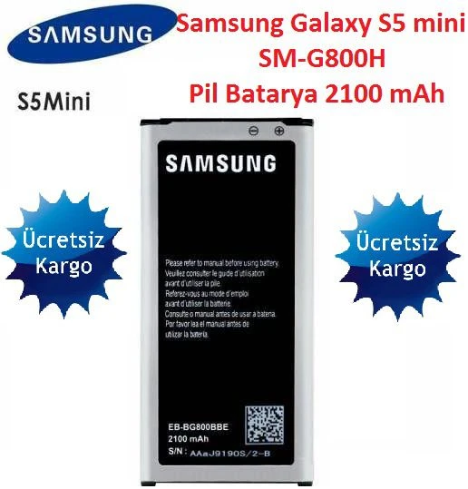 SAMSUNG S5 MİNİ BATARYA PİL G800 EB-BG800CBE ürün görseli
