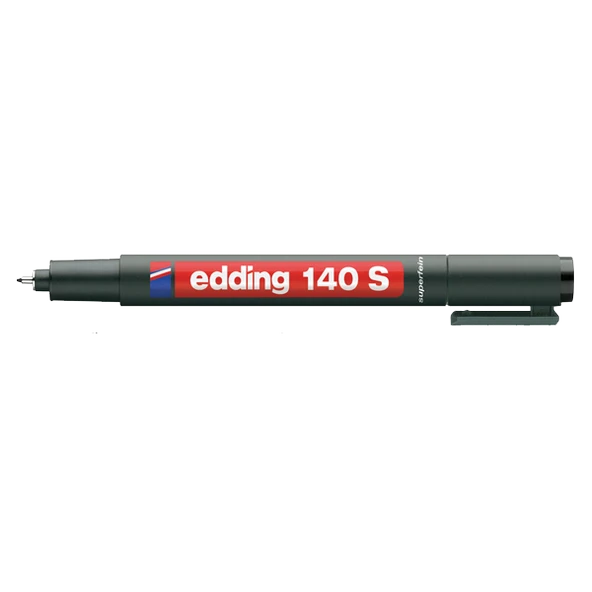 Edding Asetat Kalemi (10 adet)Permanent S Seri 0.3 MM Siyah 140 S - 2