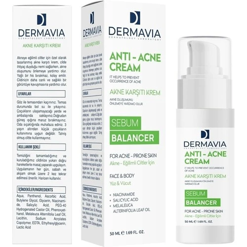 Dermavıa Antı-Akne Krem 50 Ml