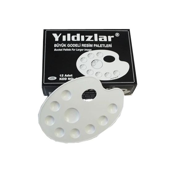 Yıldızlar Palet Oval Godeli Büyük 138-12-LI-PKT