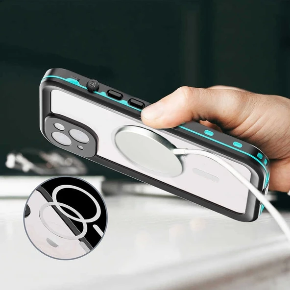 Apple iPhone 14 Kılıf 1-1 Su Geçirmez Kılıf - 5