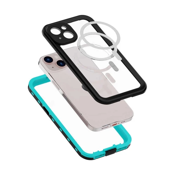 Apple iPhone 14 Kılıf 1-1 Su Geçirmez Kılıf - 2