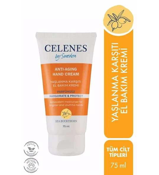 Celenes Sea Buckthorn Yaşlanma Karşıtı El Bakım Kremi 75Ml