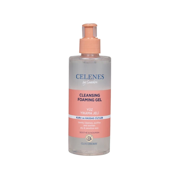 Celenes Cloudberry Yüz Yıkama Jeli Kuru Ve Hassas Ciltler 250Ml